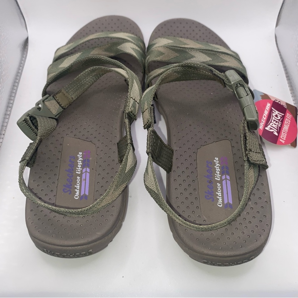 SKECHERS Outdoor Lifestyle Women’s Reggae Beach Beauty Stretch Fit Sandals Sz 8 - Picture 6 of 9